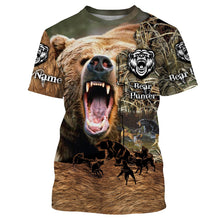 Load image into Gallery viewer, Bear Hunting Camo Customize Name 3D All Over Printed Shirts Personalized Hunting gift For Adult And Kid NQS639