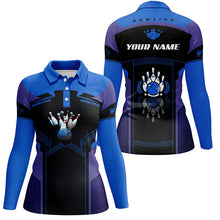 Load image into Gallery viewer, personalized bowling shirt for women – custom name design side view