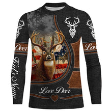 Load image into Gallery viewer, Love Deer Hunter Customize Name 3D All Over Printed Hunting Shirt Personalized Gift For Hunters NQS407
