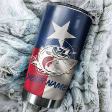 Load image into Gallery viewer, 1PC Texas Bass fishing tumbler Customize name Stainless Steel Tumbler Cup Personalized Fishing gift fishing team - NQS775