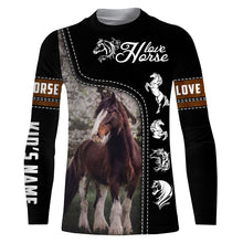 Load image into Gallery viewer, Clydesdale Horse Love Horse Customize Name 3D All Over Printed Shirts Personalized gift For Horse Lovers NQS678