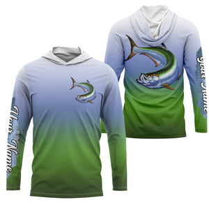 Tarpon fishing Custom Name UV protection fishing jersey, deep sea fishing tournament shirts NQS3168