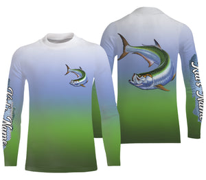 Tarpon fishing Custom Name UV protection fishing jersey, deep sea fishing tournament shirts NQS3168