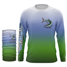 Load image into Gallery viewer, Tarpon fishing Custom Name UV protection fishing jersey, deep sea fishing tournament shirts NQS3168