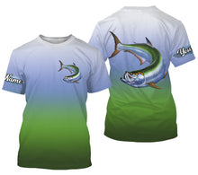 Load image into Gallery viewer, Tarpon fishing Custom Name UV protection fishing jersey, deep sea fishing tournament shirts NQS3168