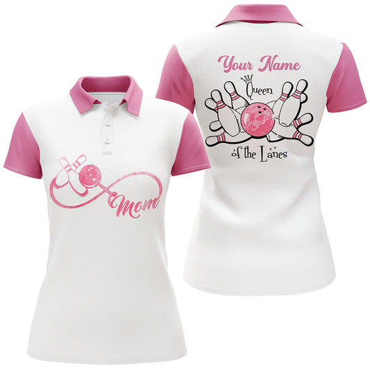 Custom bowling shirt for women – personalized team jersey front view