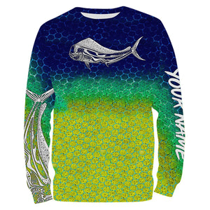 Mahi Mahi ( Dorado) Fishing Skin 3D All Over print shirts personalized fishing Gift for Adult and kid NQS564