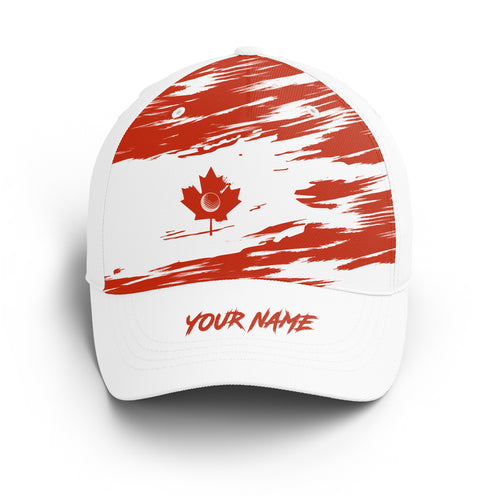Canadian flag golf hat custom name baseball golf cap hat, best golf gifts golfers NQS4520