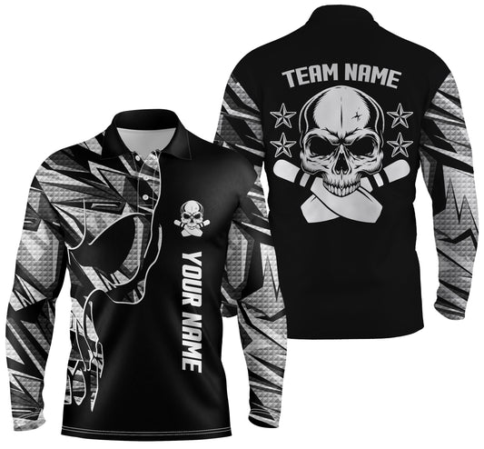 personalized bowling shirt for men – custom name design side view