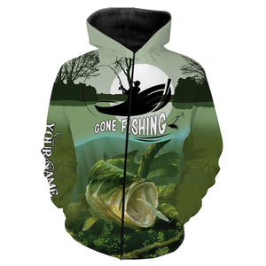 Largemouth Bass Fishing Customize Name Fishing Shirts Personalized All Over Printed Shirts For Men, Women And Kid NQS463