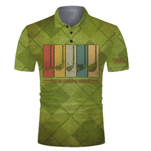 Load image into Gallery viewer, Funny Green Golf long sleeve polos shirts life is a series of choices, custom golfer gift ideas NQS3312