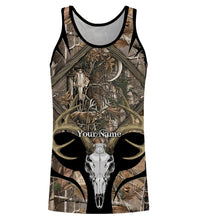 Load image into Gallery viewer, Deer Hunting Skull Camo Grim Reaper Customize Name 3D All Over Printed Shirts Personalized gift For Adult And Kid NQS721