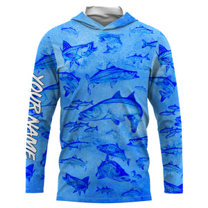 Snook fishing custom performance fishing shirt UV protection UPF 30+ NQS610