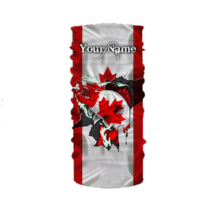 Walleye fishing shirts Canadian flag patriot UV protection Customize name long sleeves fishing shirts NQS4567