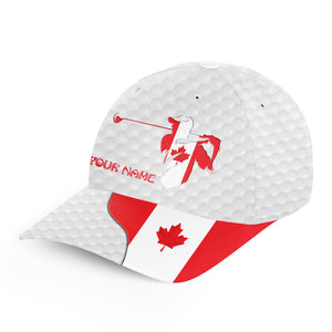 Golfer hat custom name Canadian flag golf hats patriot golf white Unisex Baseball mens golf hats NQS7180