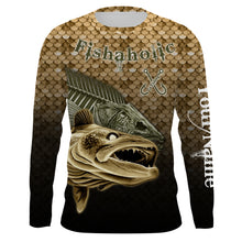 Load image into Gallery viewer, Walleye fishing Yellow scale fish skull reaper Fishing custom performance fishing shirts NQS897