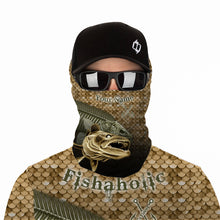 Load image into Gallery viewer, Walleye fishing Yellow scale fish skull reaper Fishing custom performance fishing shirts NQS897