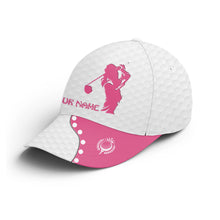 Load image into Gallery viewer, Women Golfer hat custom name multi-color white golf hats Unisex Baseball women golf hats, golfing gift NQS5061