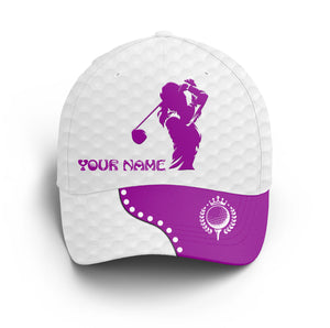 Women Golfer hat custom name multi-color white golf hats Unisex Baseball women golf hats, golfing gift NQS5061