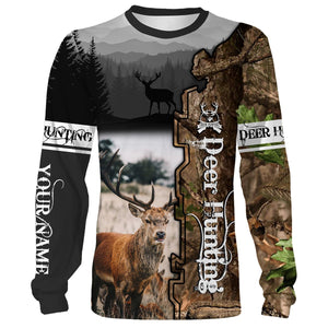 Deer hunting Customize Name 3D All Over Printed Shirts Personalized gift For Hunter Hunting Lovers NQS653
