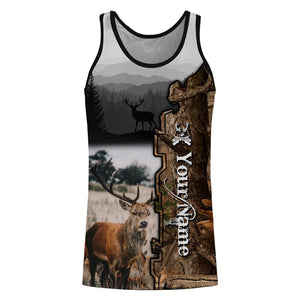 Deer hunting Customize Name 3D All Over Printed Shirts Personalized gift For Hunter Hunting Lovers NQS653