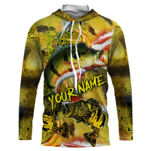 Load image into Gallery viewer, Personalized Peacock bass Fishing jerseys, bass scales long sleeve fishing shirts uv protection NQS3847