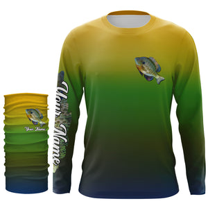 Bluegill Sunfish fishing Custom Name sun protection fishing jersey, bream fishing tournament shirts NQS4042