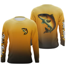 Load image into Gallery viewer, Carp fishing Custom Name sun protection long sleeve fishing jersey, Carp fishing tournament shirts NQS4043