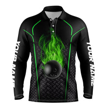 Load image into Gallery viewer, Bowling Shirt For men custom polo Bowling Jersey 3D Bowling Team Shirt For men | Green NQS6770