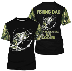 Bass Fishing Dad Like A Normal Dad But Cooler Custom Fishing Shirts Gift For Father's day NQS352