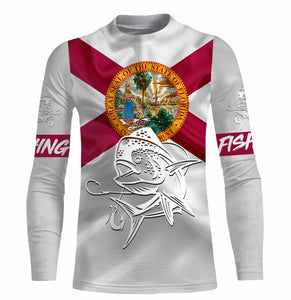 Mahi Mahi ( Dorado) Fishing Florida Flag Custom name All over print shirts, personalized fishing gift NQS492