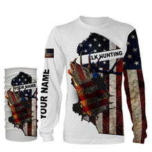 Load image into Gallery viewer, Best Elk hunting American flag patriotic legend hunter 3d shirts- personalized elk hunting shirts NQSD23