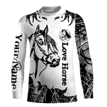 Load image into Gallery viewer, Love Horse Tattoo Customize Name 3D All Over Printed Shirts Personalized gift For Horse Lovers NQS709
