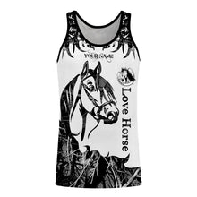 Load image into Gallery viewer, Love Horse Tattoo Customize Name 3D All Over Printed Shirts Personalized gift For Horse Lovers NQS709