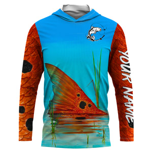 Redfish Puppy Drum fishing custom long sleeves UV protection UPF 30+ NQS826