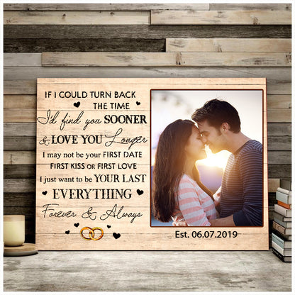 Personalized Custom Photo Canvas, I love you Forever & Always , Anniversary Gifts D05 NQS1257