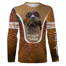 Load image into Gallery viewer, Pointer German Shorthair Pheasant hunting dog Custom All over print Shirts, Personalized hunting gifts FSD3996