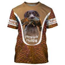 Load image into Gallery viewer, Pointer German Shorthair Pheasant hunting dog Custom All over print Shirts, Personalized hunting gifts FSD3996