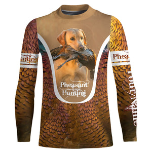 Yellow Labs Pheasant hunting dog Custom name All over print Shirts, Personalized hunting gifts FSD3997