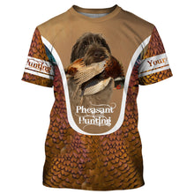 Load image into Gallery viewer, Wirehaired Pointing Griffon Pheasant hunting dog Custom All over print Shirts, Personalized gifts FSD3999