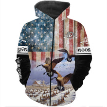 Load image into Gallery viewer, American Goose hunting Customize Name 3D All Over Printed Shirts Personalized Hunting gift For Adult And Kid NQS852