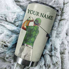 Load image into Gallery viewer, That&#39;s what I do I play golf and I know things Custom name Stainless Steel Tumbler Cup, golfing gifts NQS3508