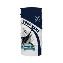 Load image into Gallery viewer, I&#39;d rather be fishing Fish reaper Fish On Marlin Fishing UV protection Custom name fishing shirts NQS755
