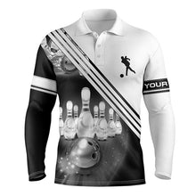 Load image into Gallery viewer, personalized bowling shirt for men – custom name design side view