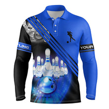 Load image into Gallery viewer, personalized bowling shirt for men – custom name design side view