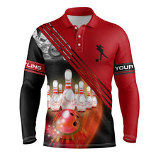 Load image into Gallery viewer, personalized bowling shirt for men – custom name design side view