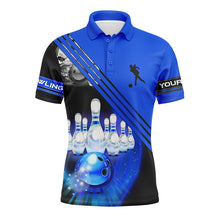 Load image into Gallery viewer, Custom bowling shirt for men – personalized team jersey front view