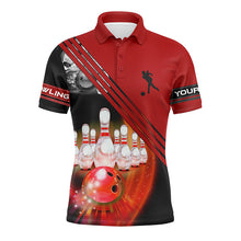 Load image into Gallery viewer, Custom bowling shirt for men – personalized team jersey front view
