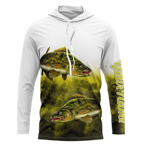 Walleye Fishing custom UV protection UPF 30+ quick dry Fishing shirts NQS649