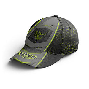 Golf club cool golf hats, custom name black green golf hats Unisex Baseball NQS3367
